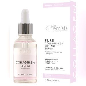 Skin Chemist Pure Collagen, 5% Face Serum 1 ounce NEW